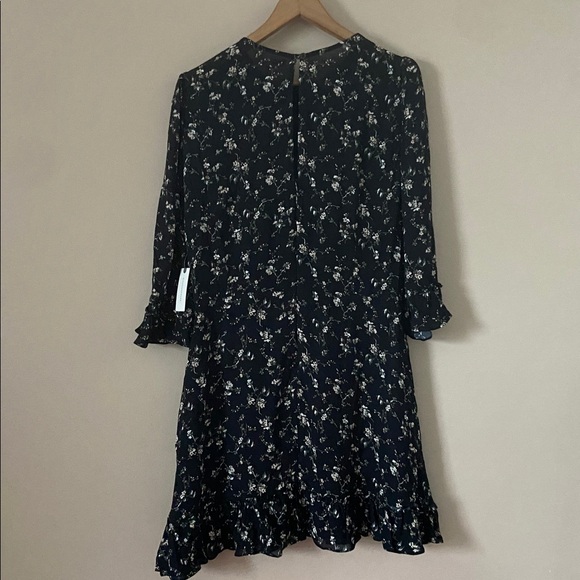 Reformation Doutzen Floral Ruffle Trim Mini Dress Size 12 - Picture 11 of 13